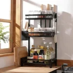 3 Tier Stainless Steel Kitchen Countertop Spice Rack - Image 6