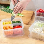 4 In 1 Drain Box Refrigerator Fresh Keeping Storage Box - Image 2