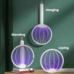 3 In 1 Foldable Electric Mosquito Killer Fly Swatter Trap Usb Rechargeable Mosquito Racket - Image 8