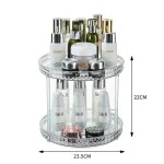 360 Degree Rotatable Desktop Cosmetic Rack Bathroom Shelf - Image 6
