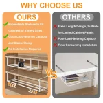 Hanging Shoe Rack, Extendable from 40 to 70 cm - Image 9