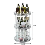 360 Degree Rotatable Desktop Cosmetic Rack Bathroom Shelf - Image 5