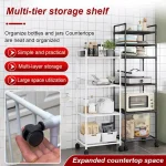Kitchen Mobile Snacks Storage Cabinet Shelf with Wheels - Image 5