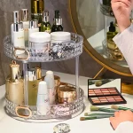 360 Degree Rotatable Desktop Cosmetic Rack Bathroom Shelf - Image 4