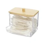 ClearView Bamboo Cotton Swab Dispenser – Cotton Swab Box - Image 6