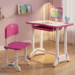 Pink StarAndDaisy Kids Study Table with Adjustable Height, Multi-Functional Kids Study Table with Book Holder - Image 2
