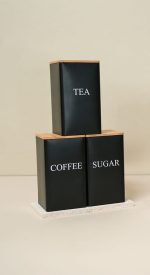 SET OF 3 STORAGE BOX FOR COFFE AND TEA - Image 2