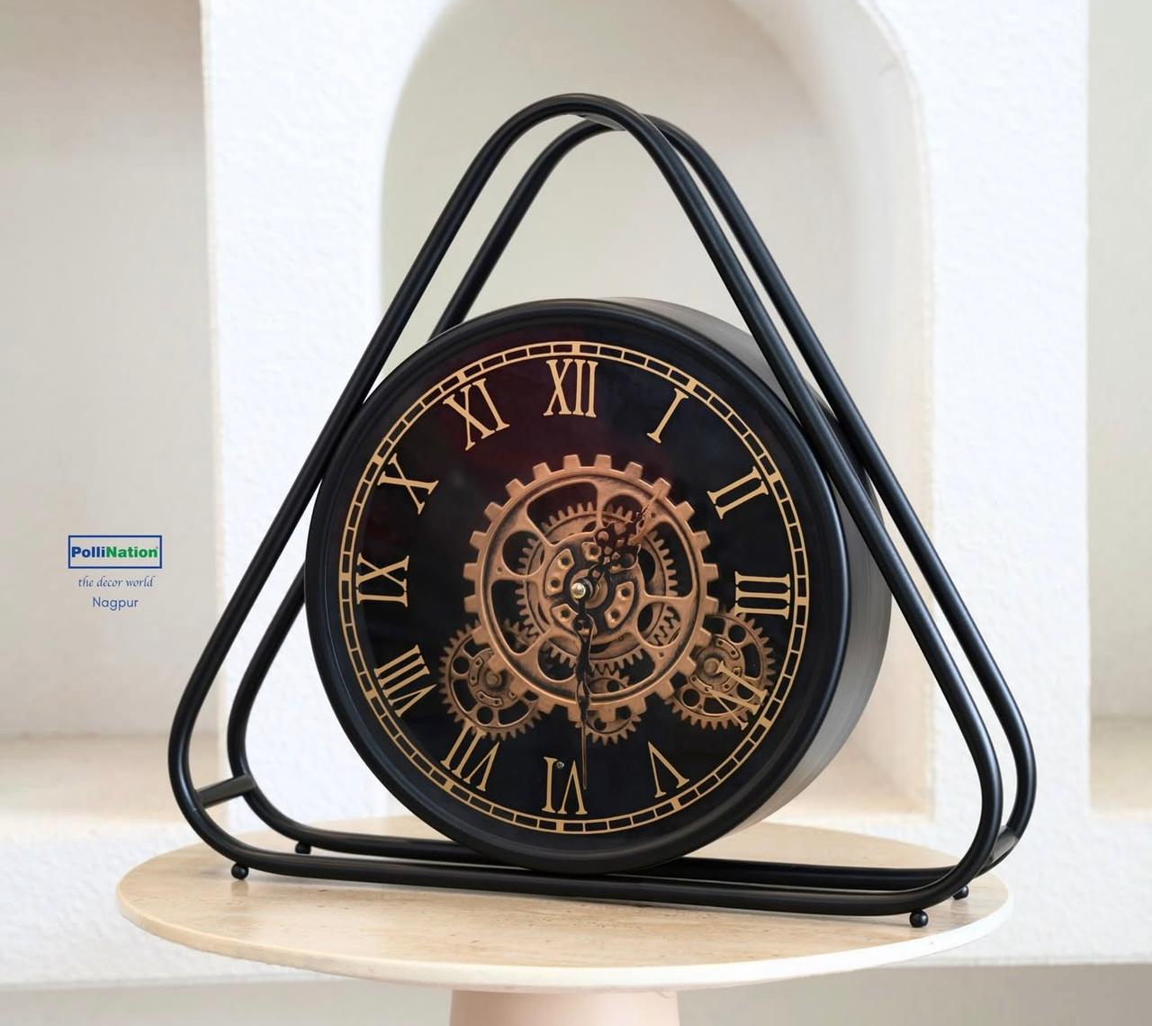 WhatsApp Image 2026-01-23 at 11.13.53 PM VINTAGE TRIANGLE CLOCK - Image 1