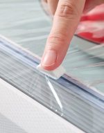Magnetic Plastic Cling Wrap Dispenser With Slide Cutter Adjustable Wall Mounted - Image 2