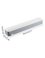 Magnetic Plastic Cling Wrap Dispenser With Slide Cutter Adjustable Wall Mounted - Image 4