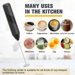 Electric Milk Frother Handheld Stainless Steel Mini Foam Maker