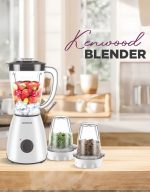 𝗞𝗲𝗻𝘄𝗼𝗼𝗱 400W 2L Juicer Blender with Grinder Chopper Ice Crushing Function