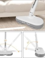 𝗠𝗗𝗛𝗟 Rechargeable Cordless Electric Mop with LED Light Dual Wheel High Speed Rotary Sweeper - Image 4
