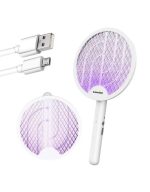𝗖𝗮𝗺𝗲𝗹𝗶𝗼𝗻 2-in-1 Electric Mosquito Swatter/Trapper 3000W Rechargeable & Foldable Handle - Image 2