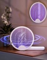 𝗖𝗮𝗺𝗲𝗹𝗶𝗼𝗻 2-in-1 Electric Mosquito Swatter/Trapper 3000W Rechargeable & Foldable Handle - Image 4