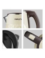 𝗛𝗮𝗹𝗲𝘆 Double-Layer 2000W Electric Kettle Stainless 2.2L - Image 2