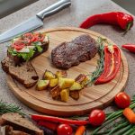 Chopping Wood Pad Bamboo Cutting Board Round Wooden Charcuterie
