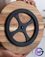 Chopping Wood Pad Bamboo Cutting Board Round Wooden Charcuterie - Image 3