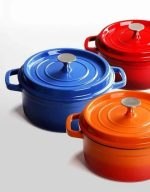 Cast Iron Pot, Durable Dual Loop Handle Dutch Oven Pot For Cooking 3.0L