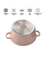 𝗡𝗲𝗮 𝗠𝗮𝗿𝗯𝗲𝗹𝗹 Stockpot Set 5pc Brown-Red - Image 3