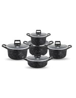 JIO 10 PCS Aluminum Non-stick Casseroles Cookware - Image 2