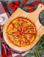 Round Pizza Stone and Peel Set - Free Pizza Cutter - Pizza Making Kit for Oven and Grill
