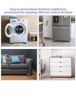 2 Pack Multifunctional Non-Slip Mobile Base Universal With 24 Wheels - Image 3