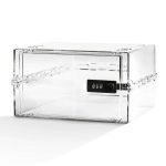 Lockable Box for Food, Medicines, Tech and Home Safety with Removable Shelves and Base Inserts