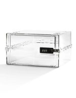 Lockable Box for Food, Medicines, Tech and Home Safety with Removable Shelves and Base Inserts