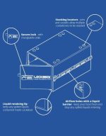 Lockable Box for Food, Medicines, Tech and Home Safety with Removable Shelves and Base Inserts - Image 2