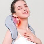 Neck & Shoulder Heat Simulator Electric Massager 4D Kneading Pillow