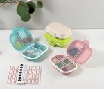 Daily Pill Organizer, 8 Compartments Portable Pill Case, Pill Box to Hold Vitamins, Cod Liver Oil, Supplements and Medication