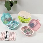 Daily Pill Organizer, 8 Compartments Portable Pill Case, Pill Box to Hold Vitamins, Cod Liver Oil, Supplements and Medication