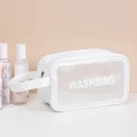 Clear Travel Transparent Toiletries Bag Waterproof Cosmetic Makeup Wash Bags - Image 9