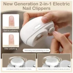 Automatic Electric Nail Clipper with Light & 2 Speeds USB Rechargeable - Image 3