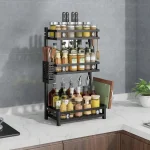 3 Tier Stainless Steel Kitchen Countertop Spice Rack - Image 4