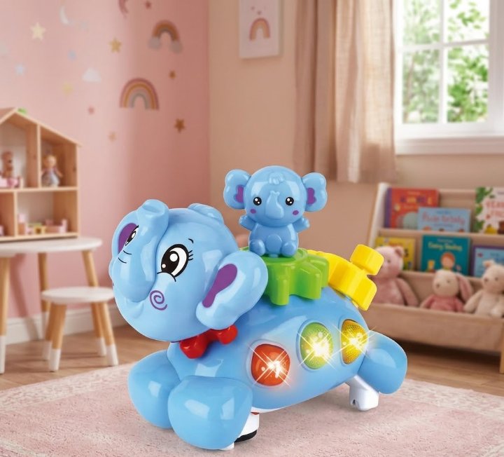 download (2) Cute Electric Animals Music & Light Toy for Kids - Image 1