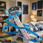 Funny Automatic Stair-Climbing Spacelings Cartoon Race Track Set