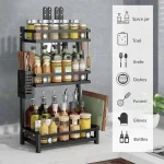3 Tier Stainless Steel Kitchen Countertop Spice Rack - Image 5