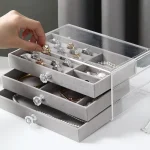 Acrylic Jewelry Velvet Earring Boxes & Organizers