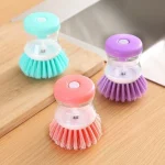 8.5Cm*7Cm Kitchen Gadgets Hydraulic Washing Brush Pot Pan Dish Bowl Cleaning Brushes With Washing Up Liquid Soap Dispenser - Image 8