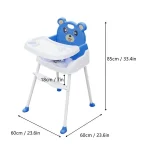 4 in1 Adjustable Baby Foldable Feeding High Chair - Image 6