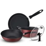 Non-Stick Frying Pan Non Stick Cookware Sets Set 3 pcs - Image 3