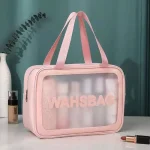 Clear Travel Transparent Toiletries Bag Waterproof Cosmetic Makeup Wash Bags - Image 8