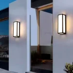Block LED Outdoor Wall Light — Matte Black Aluminum