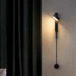 Rotating LED Wall Sconce — Matte Black Reading Light - Image 5