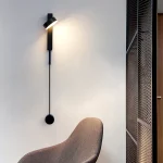 Rotating LED Wall Sconce — Matte Black Reading Light - Image 4