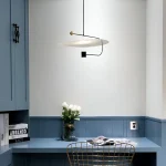Floating Acrylic Disk Pendant Light — Matte Black - Image 4