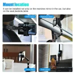 Car Rearview Mirror Mount Stand Holder for Cell Phone - Image 8