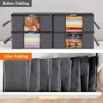 Clothes Organization Storage Containers Large Clothes Storage Bags Foldable Storage Bag for Comforters Blankets - Image 4